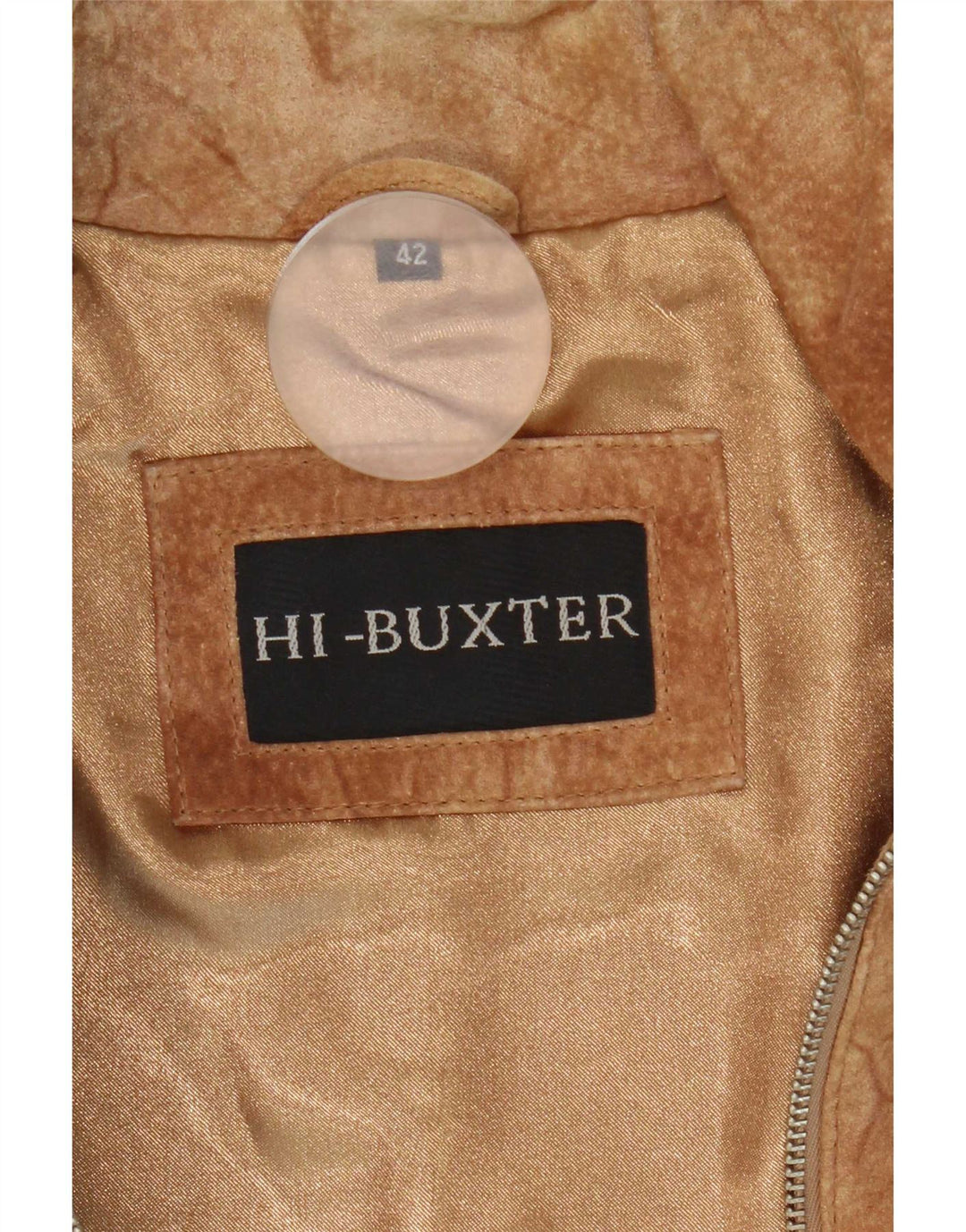 HI-Buxter Damen Wildlederjacke IT 42 Mittelbraunes Leder