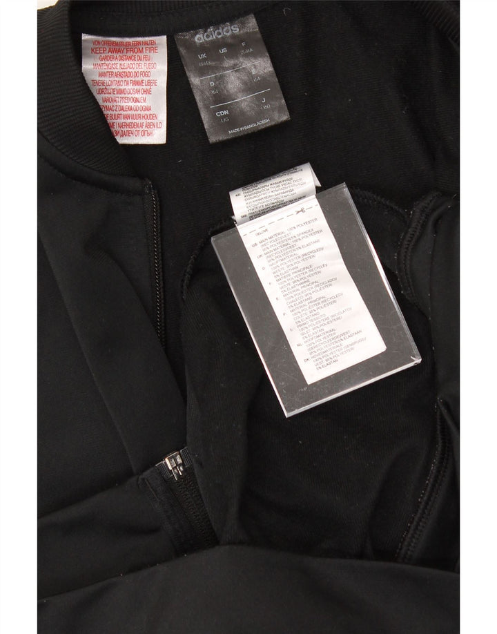 ADIDAS Boys Tracksuit Top Jacket 13-14 Years Black Polyester Vintage Adidas and Second-Hand Adidas from Messina Hembry 