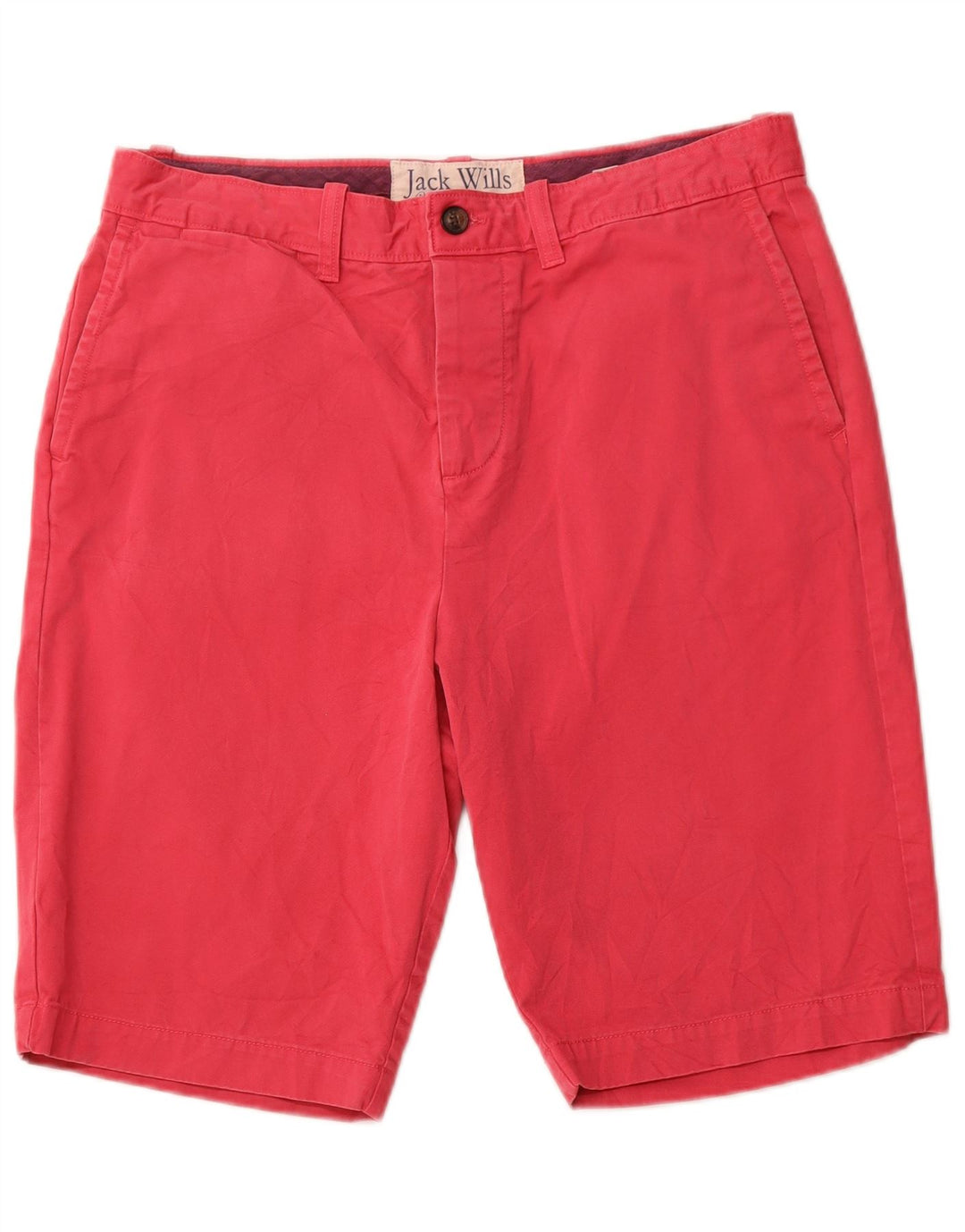 Jack Wills Herren-Chinoshorts W34, Größe L, rosa, Baumwolle