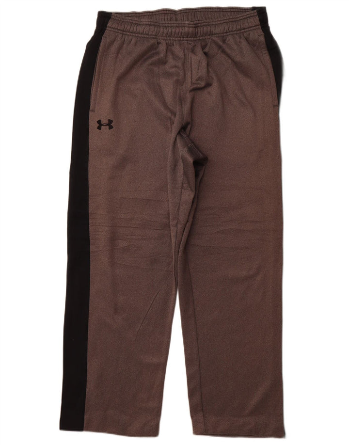 UNDER ARMOUR Mens Grant Fit Tracksuit Trousers Large Grey Colourblock