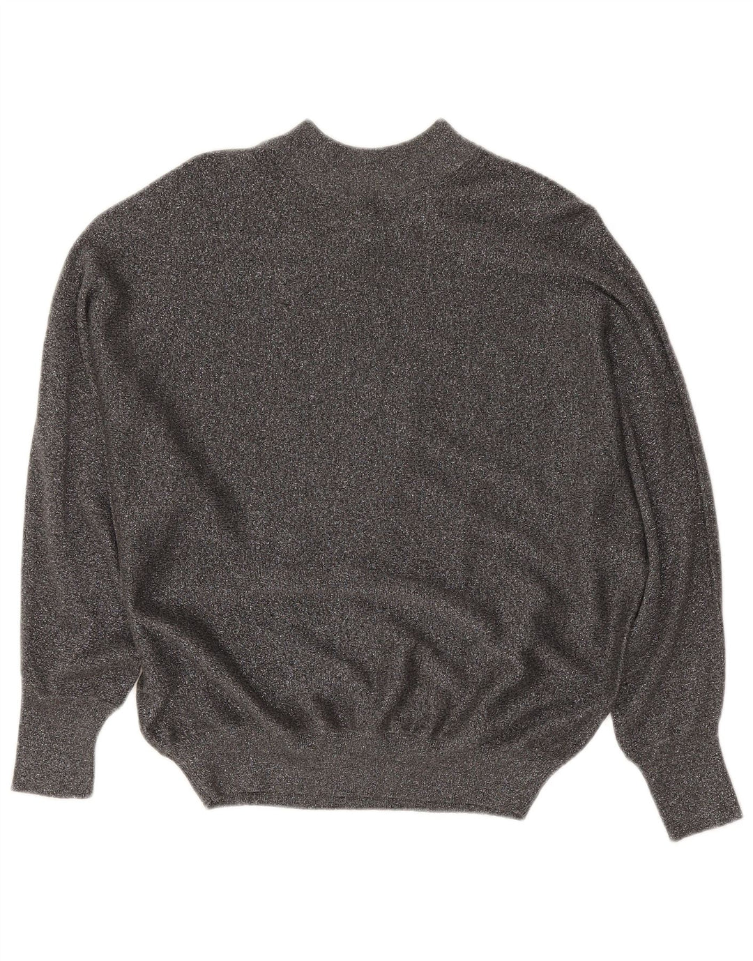 Marks & Spencer Rollkragenpullover für Damen, Gr. 14, mittelgrau meliert
