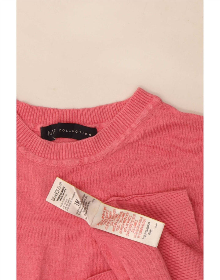 Marks & Spencer Damen-Pullover mit Rundhalsausschnitt, Gr. 8, Rosa