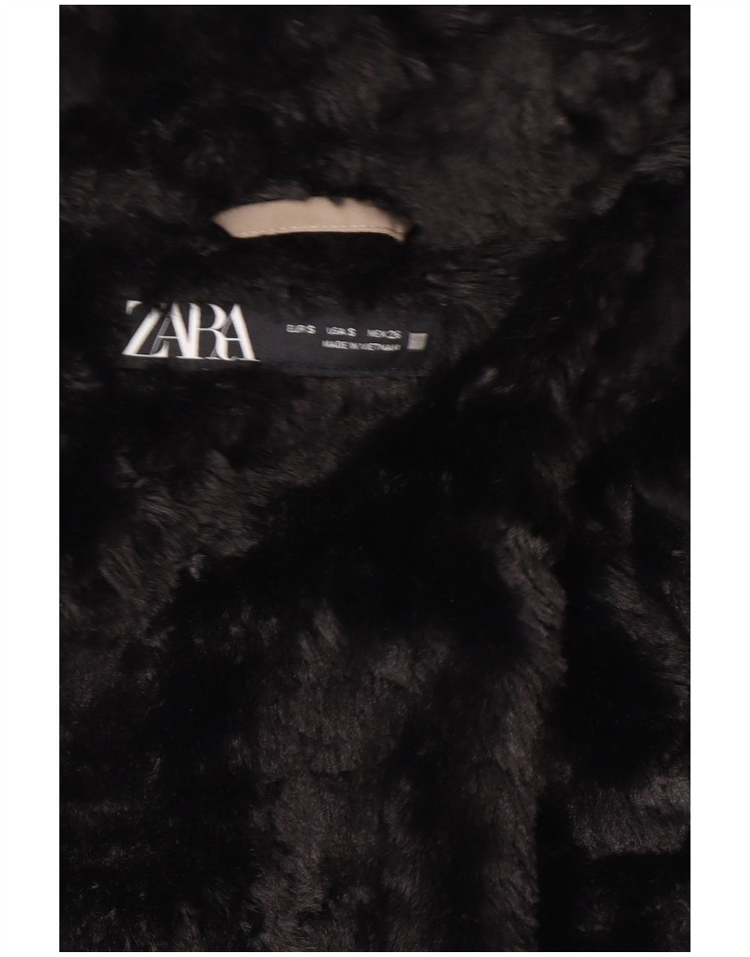 Zara Damen-Kapuzen-Sherpa-gepolsterte Jacke, UK 10, Größe S, grau, Polyester