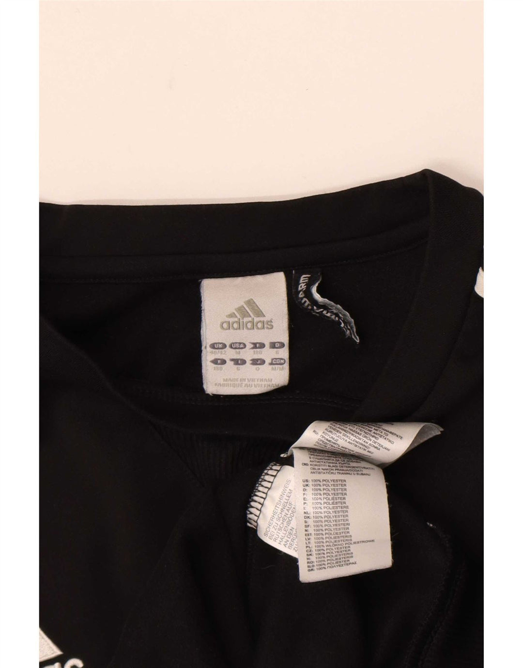 Adidas Herren Climalite Sweatshirt Pullover UK 40/42 Medium Schwarz Polyester