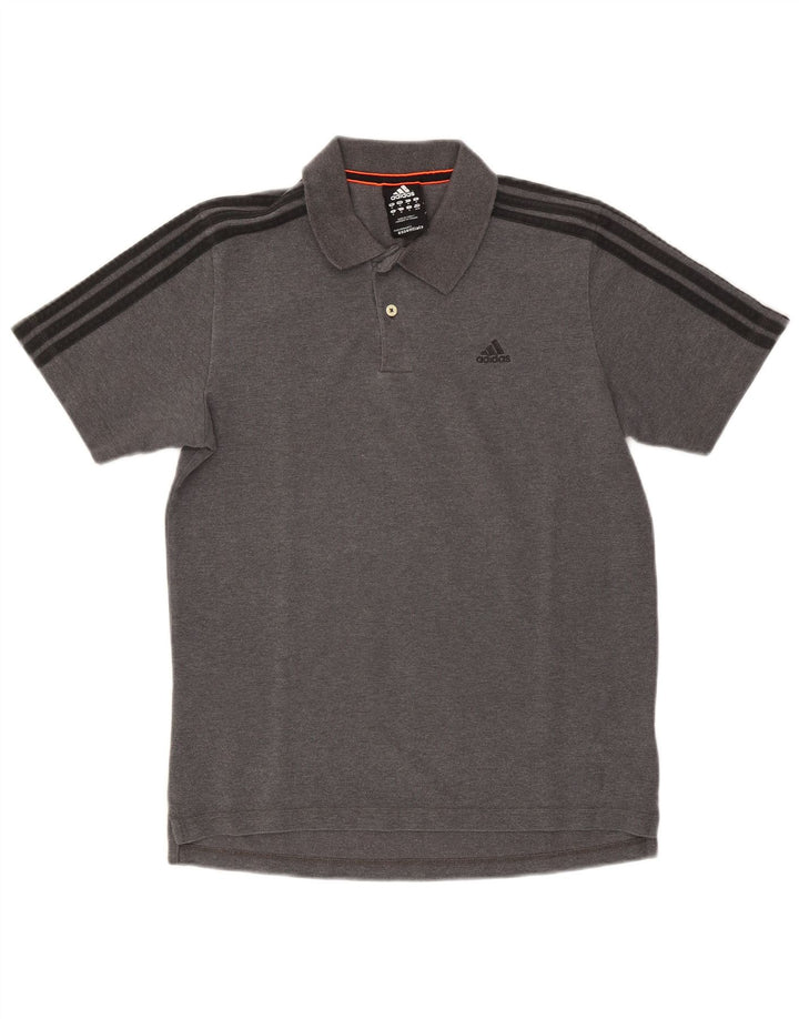 Adidas Herren Climalite Poloshirt mittelgraue Baumwolle