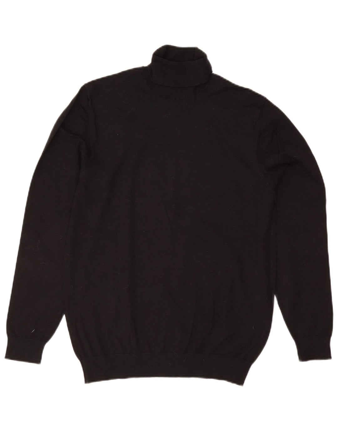 Rollkragenpullover für Herren von Zara, mittelschwarz