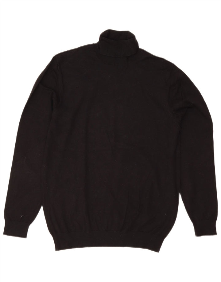 Rollkragenpullover für Herren von Zara, mittelschwarz