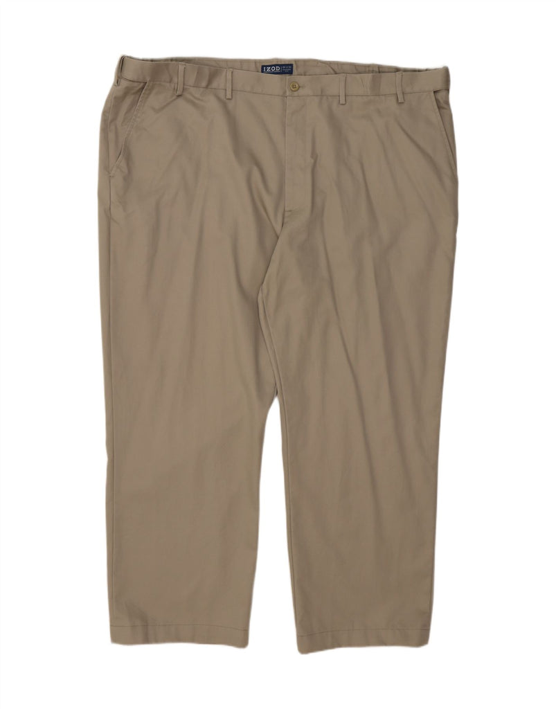 IZOD Mens Classic Fit Straight Chino Trousers W50 L30 Beige Cotton Vintage Izod and Second-Hand Izod from Messina Hembry 