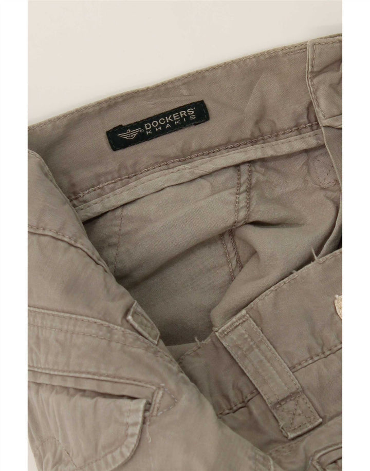 Dockers Herren Khakis Straight Chino Hose W30 L32 Grau