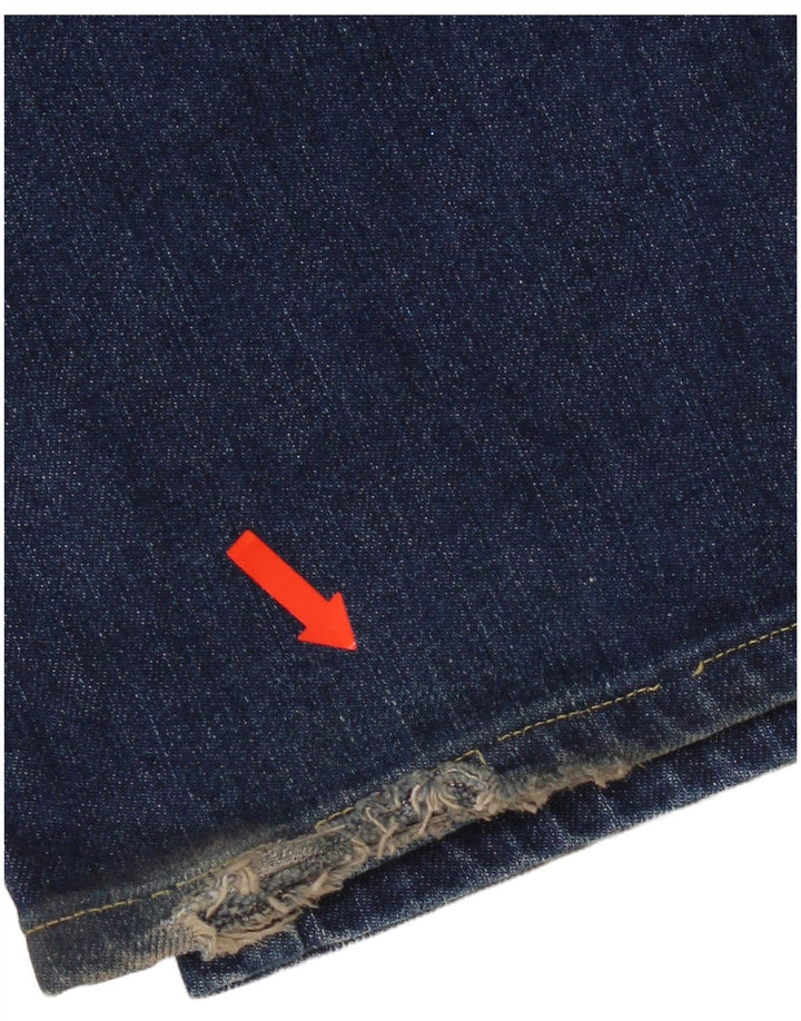 Lee Damen Straight Jeans W32 L29 Blaue Baumwolle