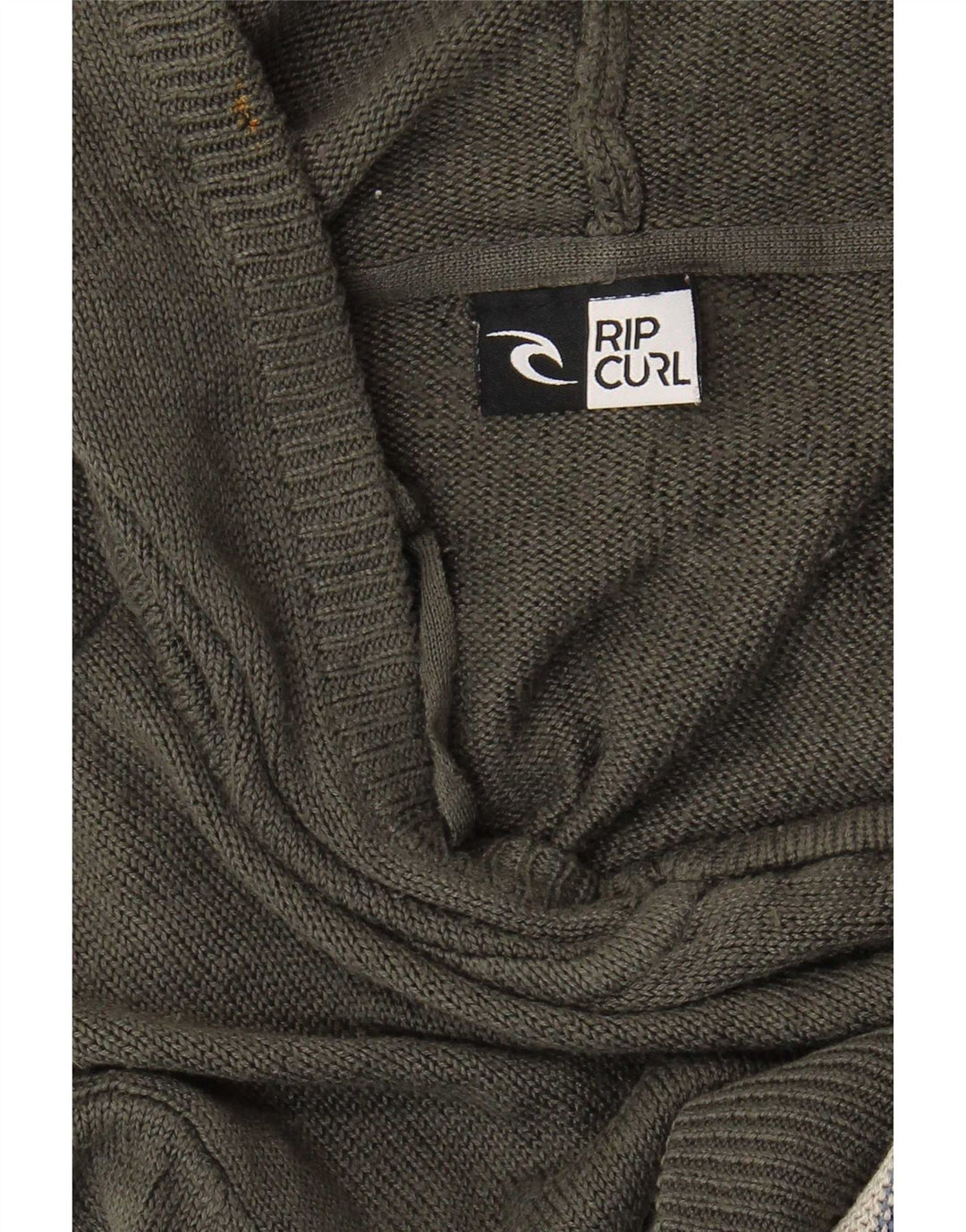 Rip Curl Herren-Strickjacke mit Kapuze, mittelgrau gestreift