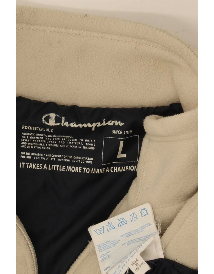 Champion Damen Fleecejacke UK 16 Large Beige Polyester