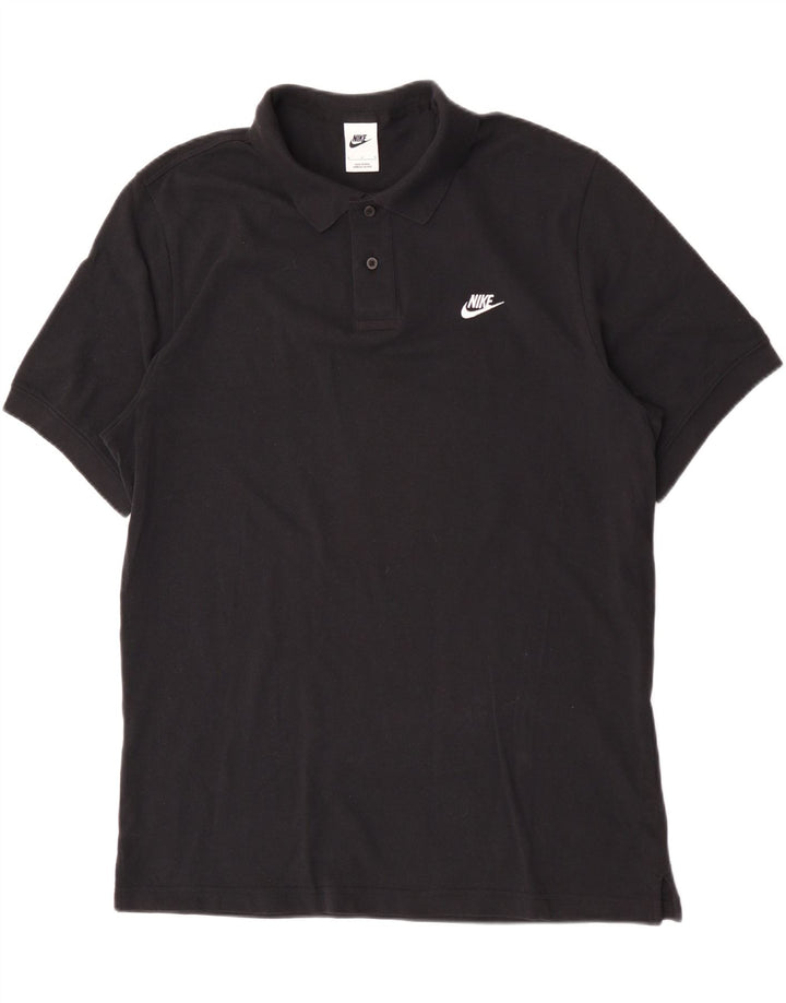 Nike Herren Poloshirt Large Schwarz