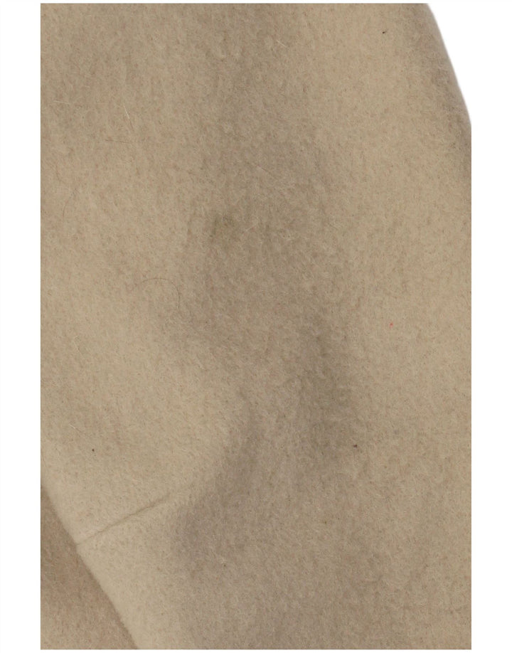 Fjord Damen Blazer Jacke EU 44 XL Beige Fair Isle Wolle Retro