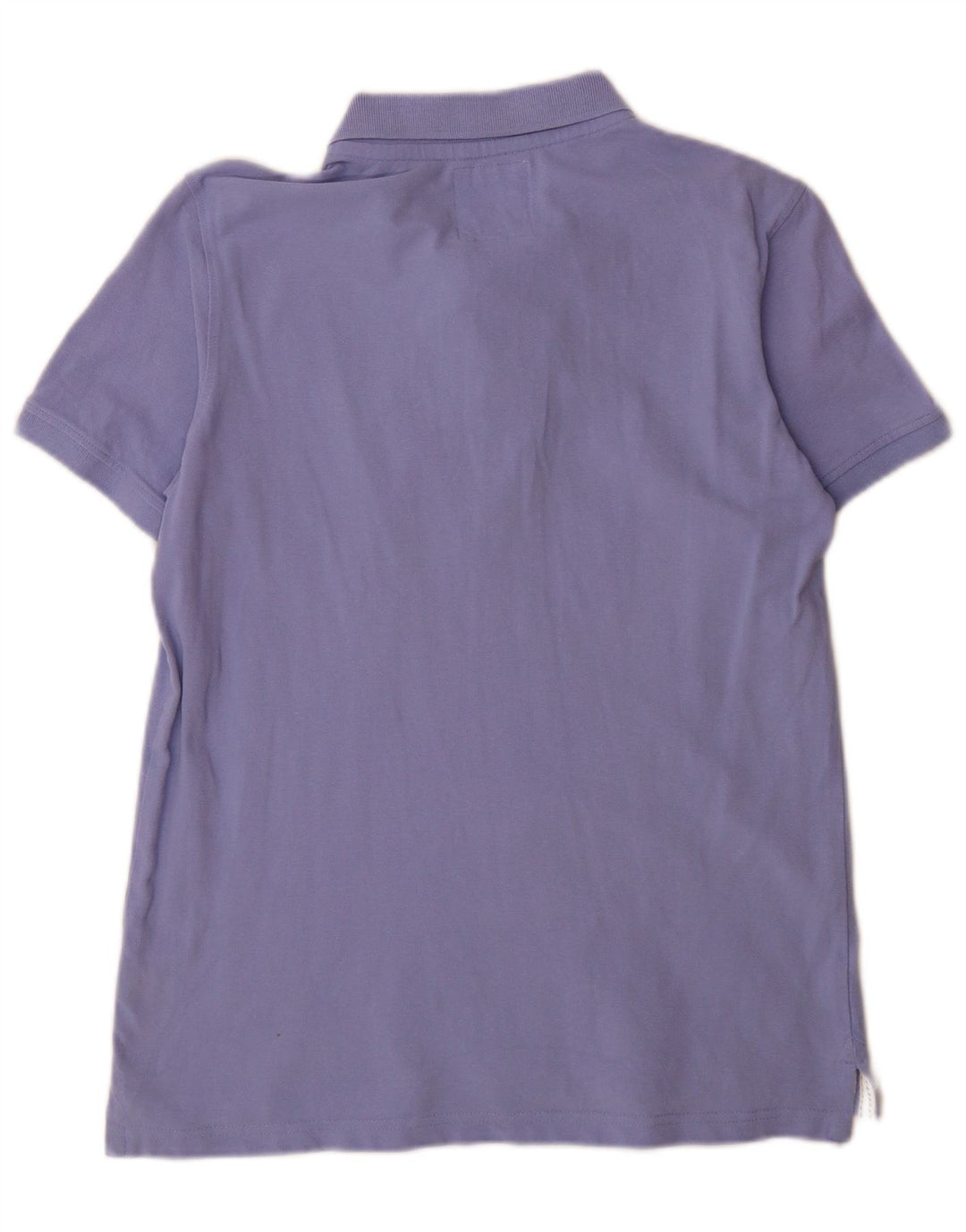 Crew Clothing Herren-Poloshirt aus mittelvioletter Baumwolle