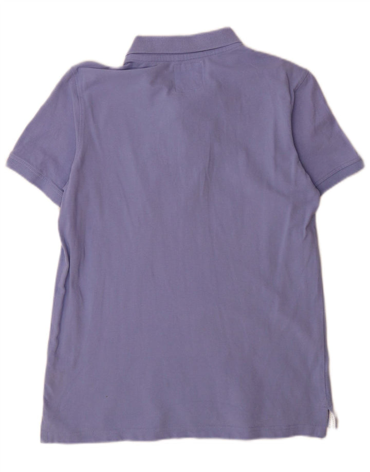 Crew Clothing Herren-Poloshirt aus mittelvioletter Baumwolle