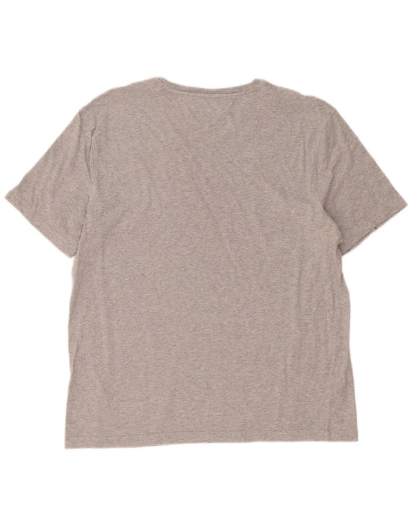 Tommy Hilfiger Herren T-Shirt Top XL Grau Baumwolle