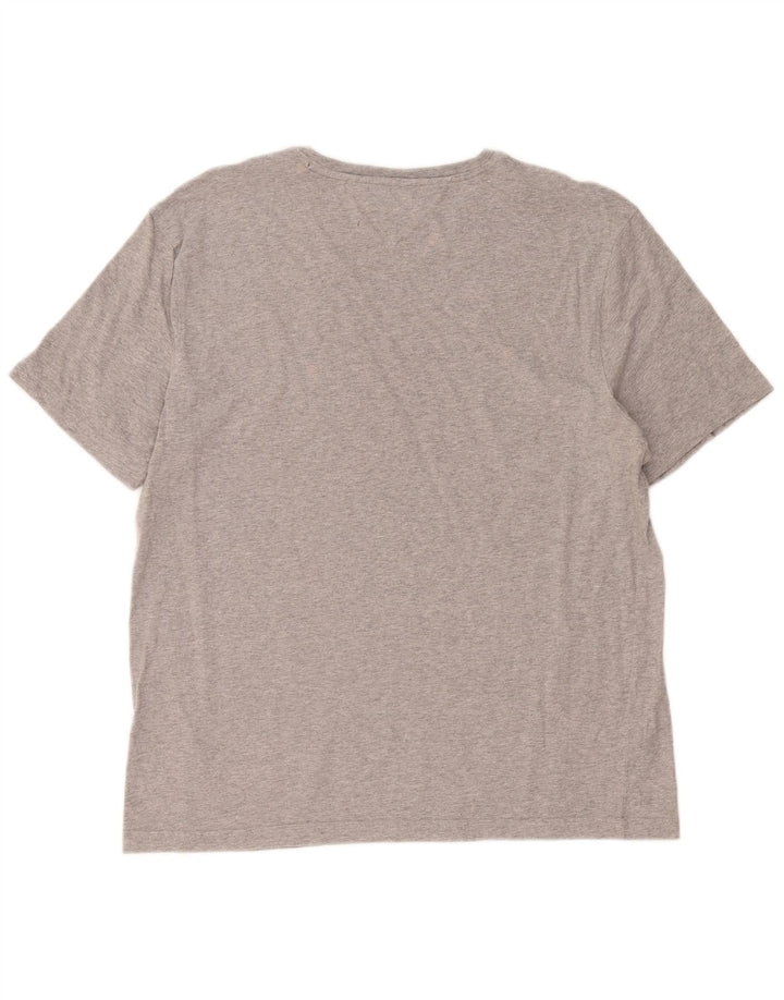 Tommy Hilfiger Herren T-Shirt Top XL Grau Baumwolle