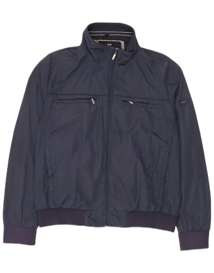 Wampum Herren Bomberjacke UK 40 Large Marineblau Polyester