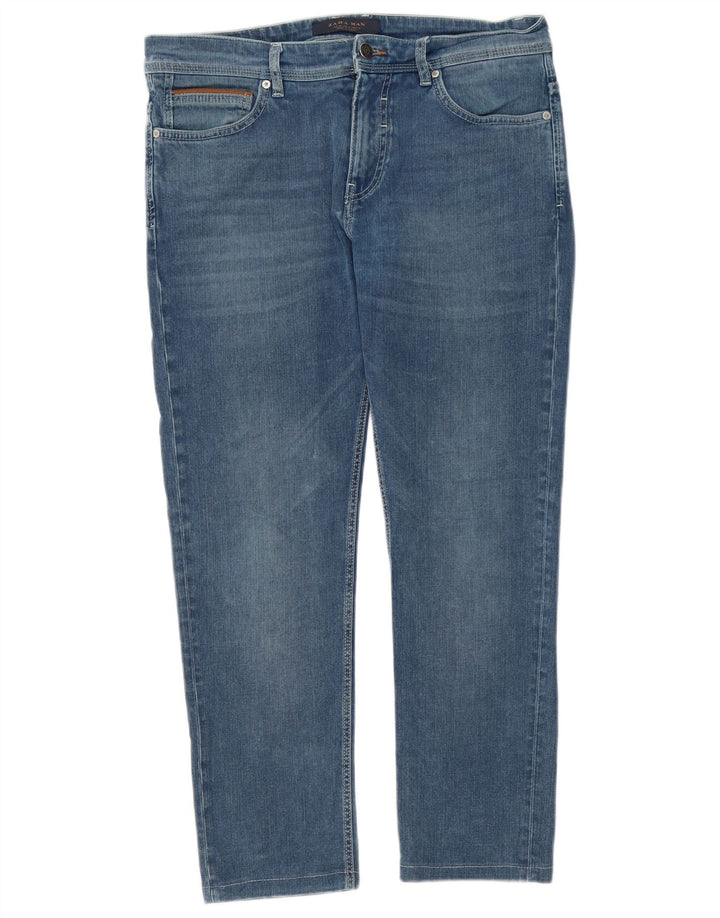 Zara Herren Slim Jeans EU 42 Large W32 L26 Blau