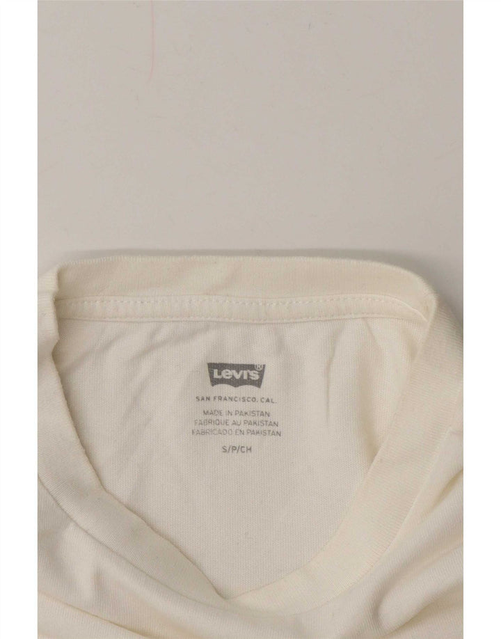 Levi's Herren-T-Shirt mit Grafik, Größe S, Weiß