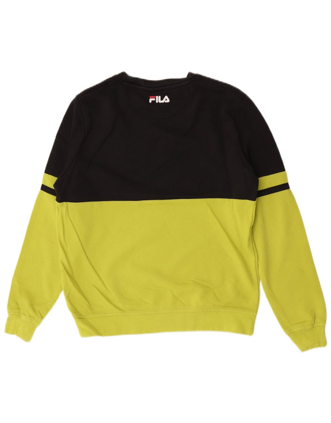 Fila Herren Grafik-Sweatshirt-Pullover Mittelgrüner Farbblock