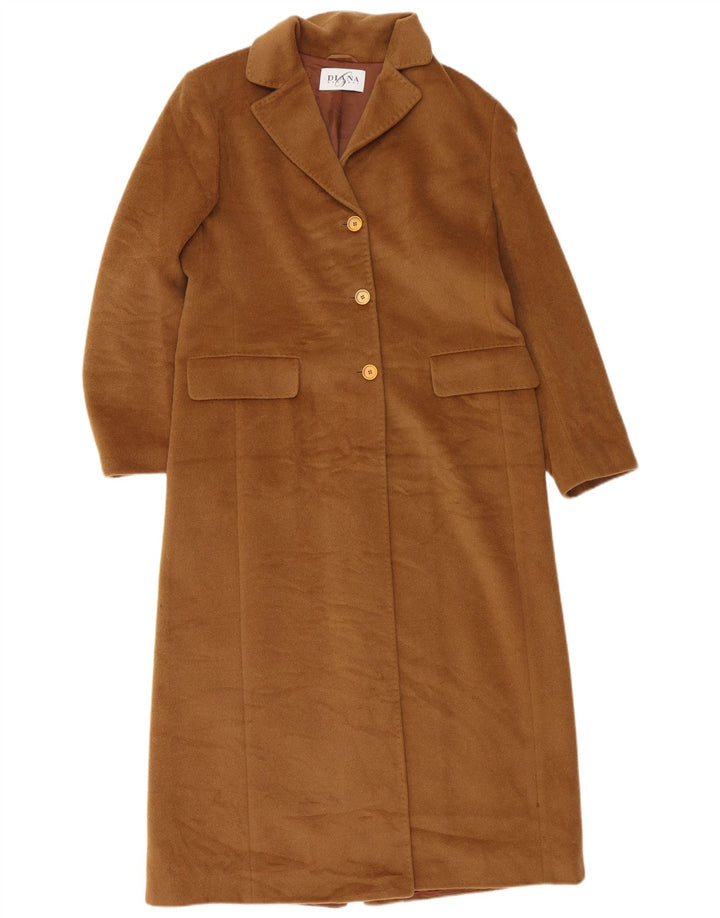 Diana Gallesi Damenmantel UK 12 Mittelbraunes Mohair
