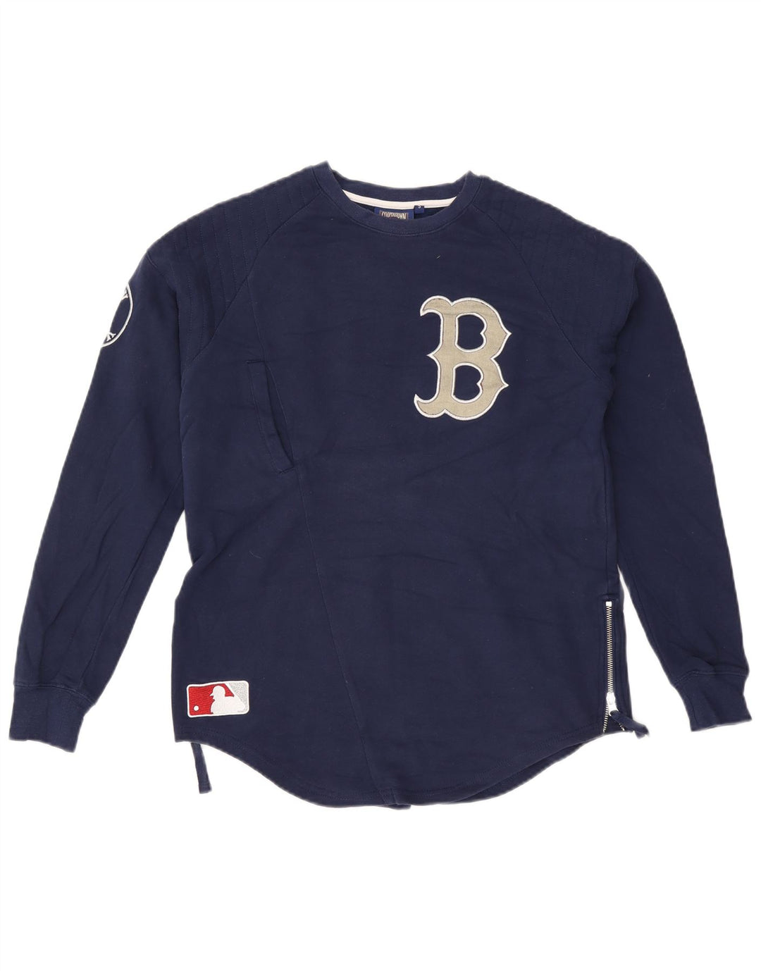 Majestic Damen-Sweatshirt mit Grafik, Gr. 10, Marineblau