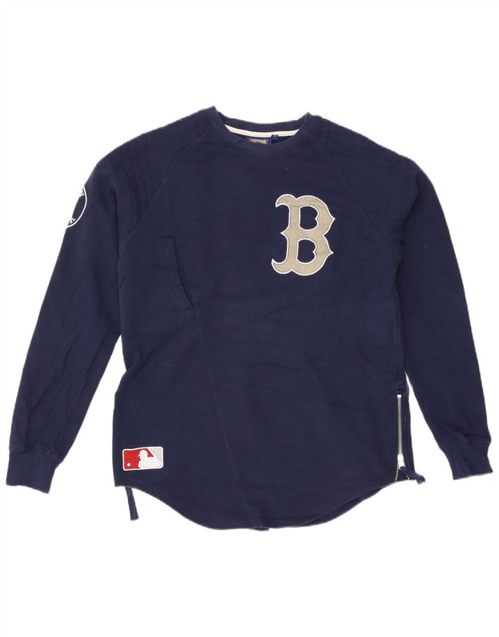Majestic Damen-Sweatshirt mit Grafik, Gr. 10, Marineblau