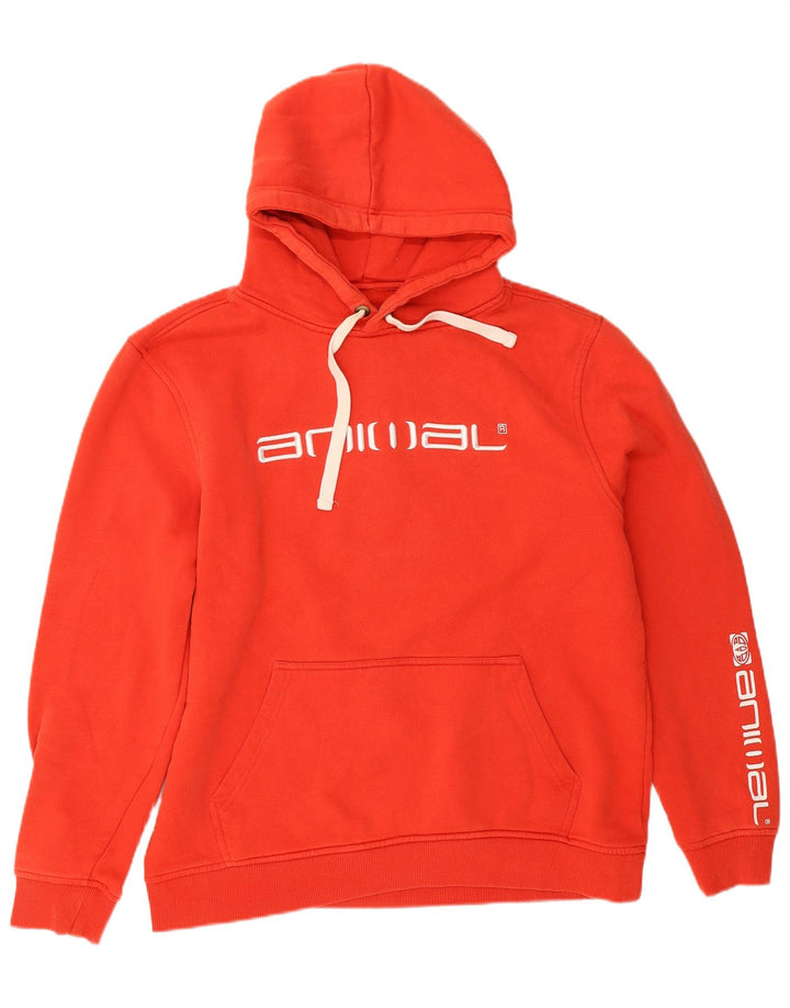 Animal Herren-Kapuzenpullover mit Grafik, Größe L, Rot