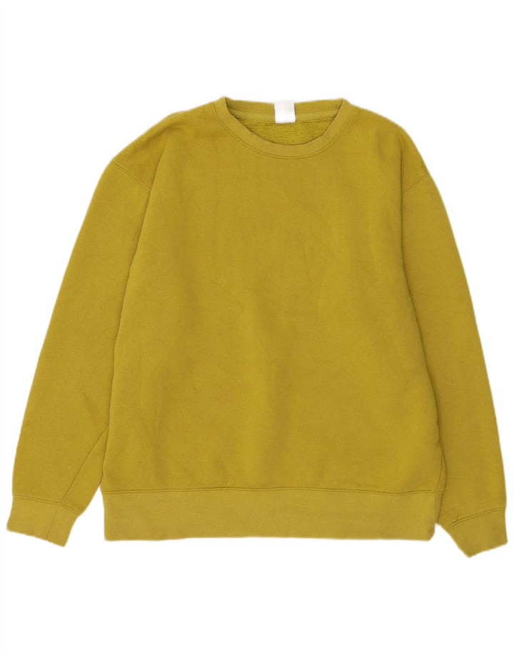 Zara Herren-Sweatshirt-Pullover aus mittelgelber Baumwolle
