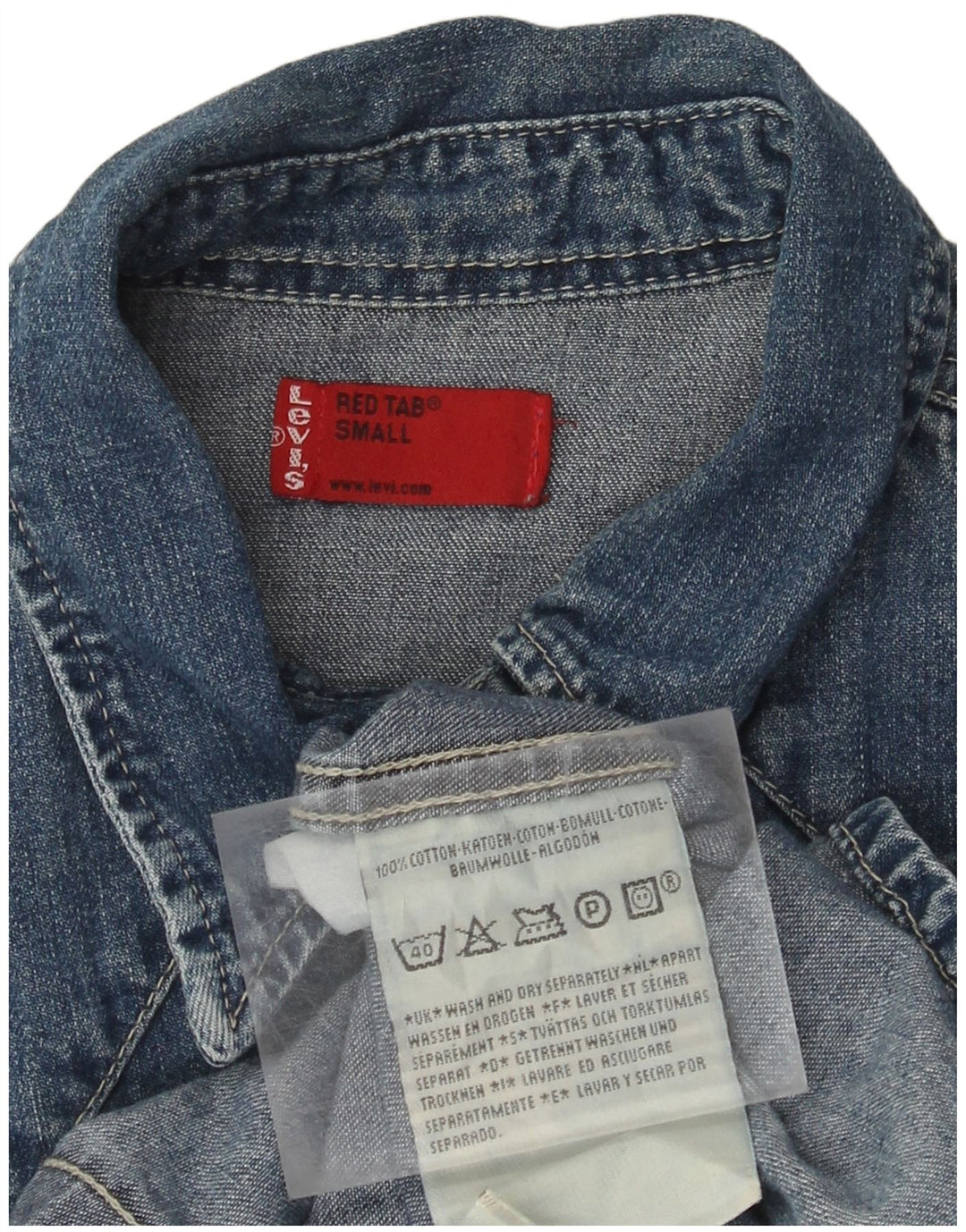 Levi's Herren-Jeanshemd, kleine blaue Baumwolle