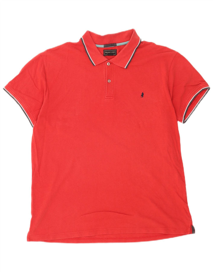 Marlboro Classics Herren-Poloshirt 2XL, rote Baumwolle