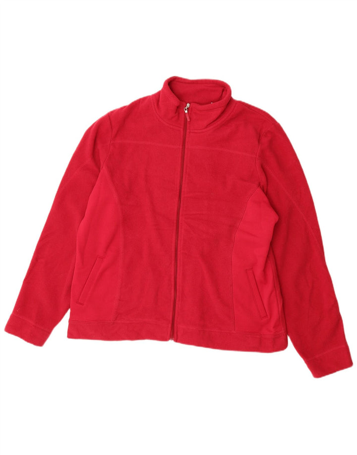 Izod Damen Fleecejacke UK 16 Large Rosa Polyester