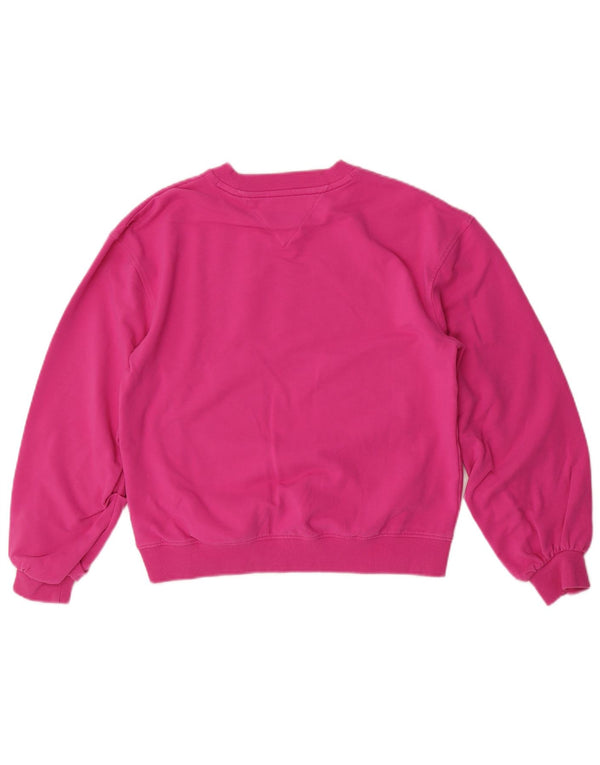 Tommy Hilfiger Mädchen-Sweatshirt mit Grafik, 13–14 Jahre, rosa Baumwolle