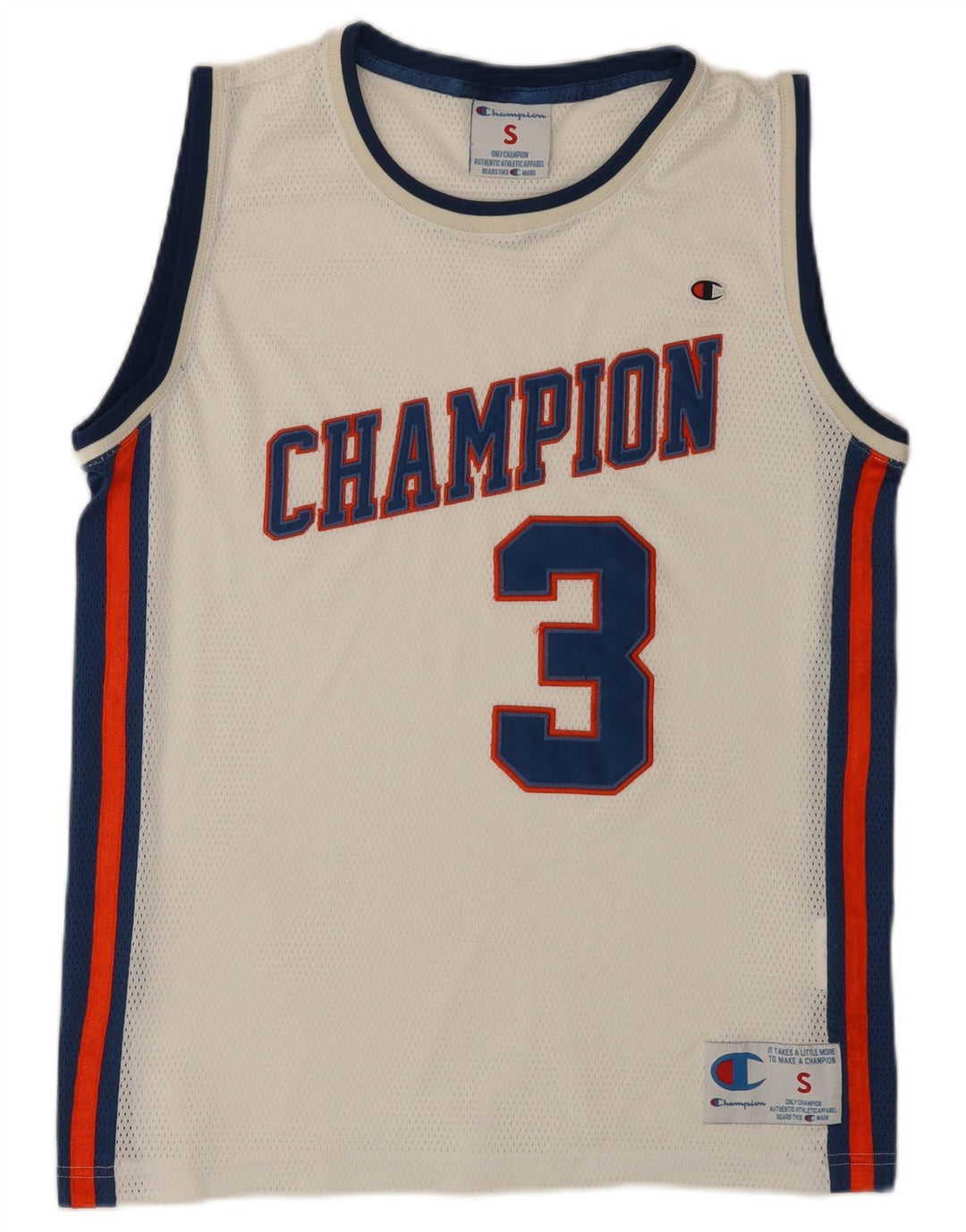 Champion Herren-Weste mit Grafik, Größe S, Weiß, Farbblock-Polyester