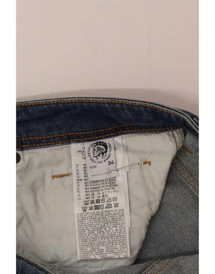 Diesel Herren Larkee Straight Jeans W36 L32 Blaue Baumwolle