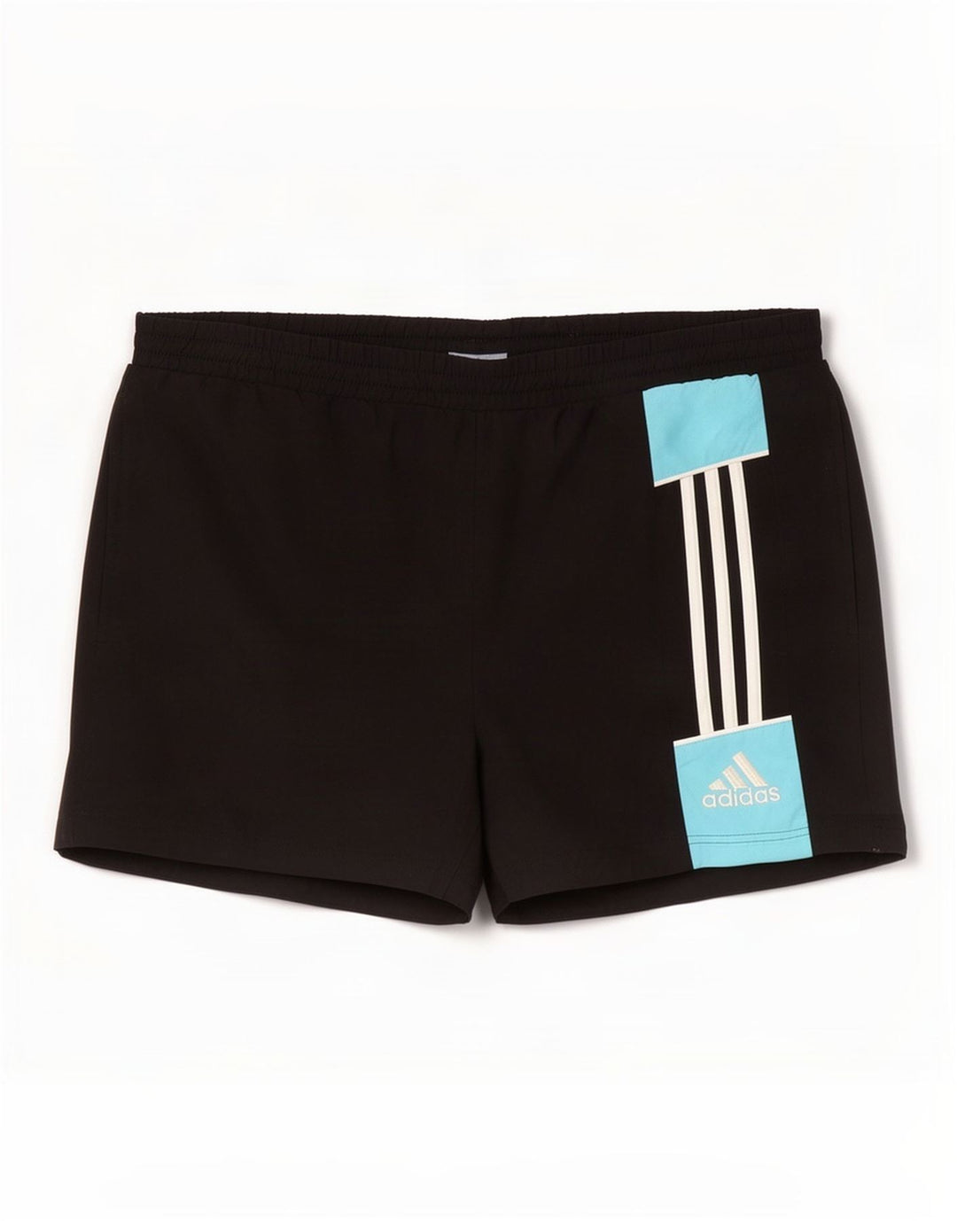 Adidas Herren Sportshorts Mittelschwarzes Colourblock-Polyester