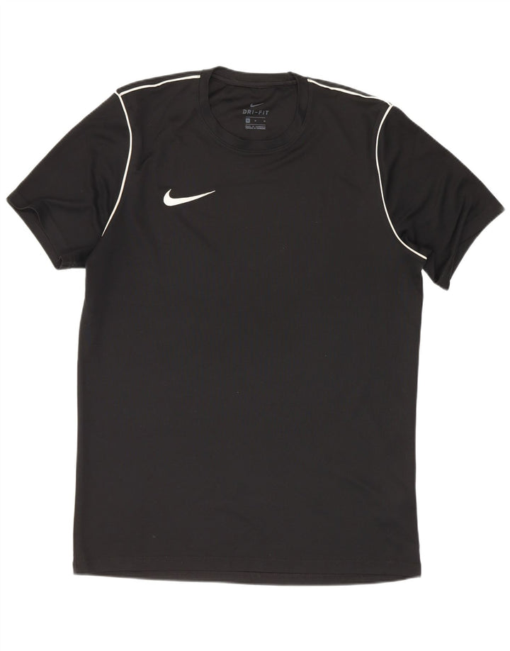 Nike Herren Dri Fit T-Shirt Top Medium Schwarz Polyester