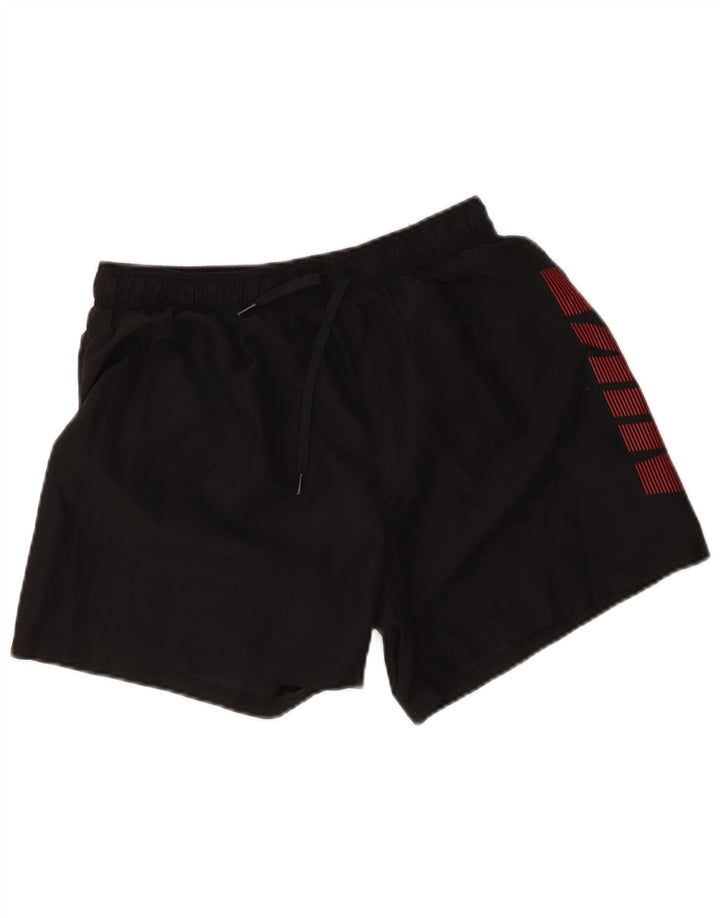Nike Herren Dri Fit Graphic Sportshorts, groß, aus schwarzem Polyester