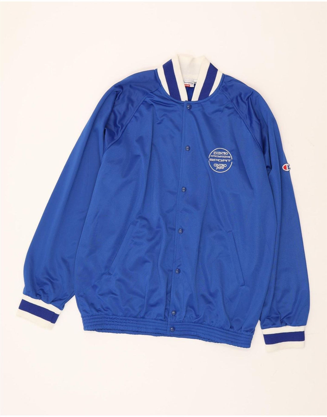 Champion Herren-Trainingsanzugoberteil mit lockerer Passform, XL, Blau, Polyester