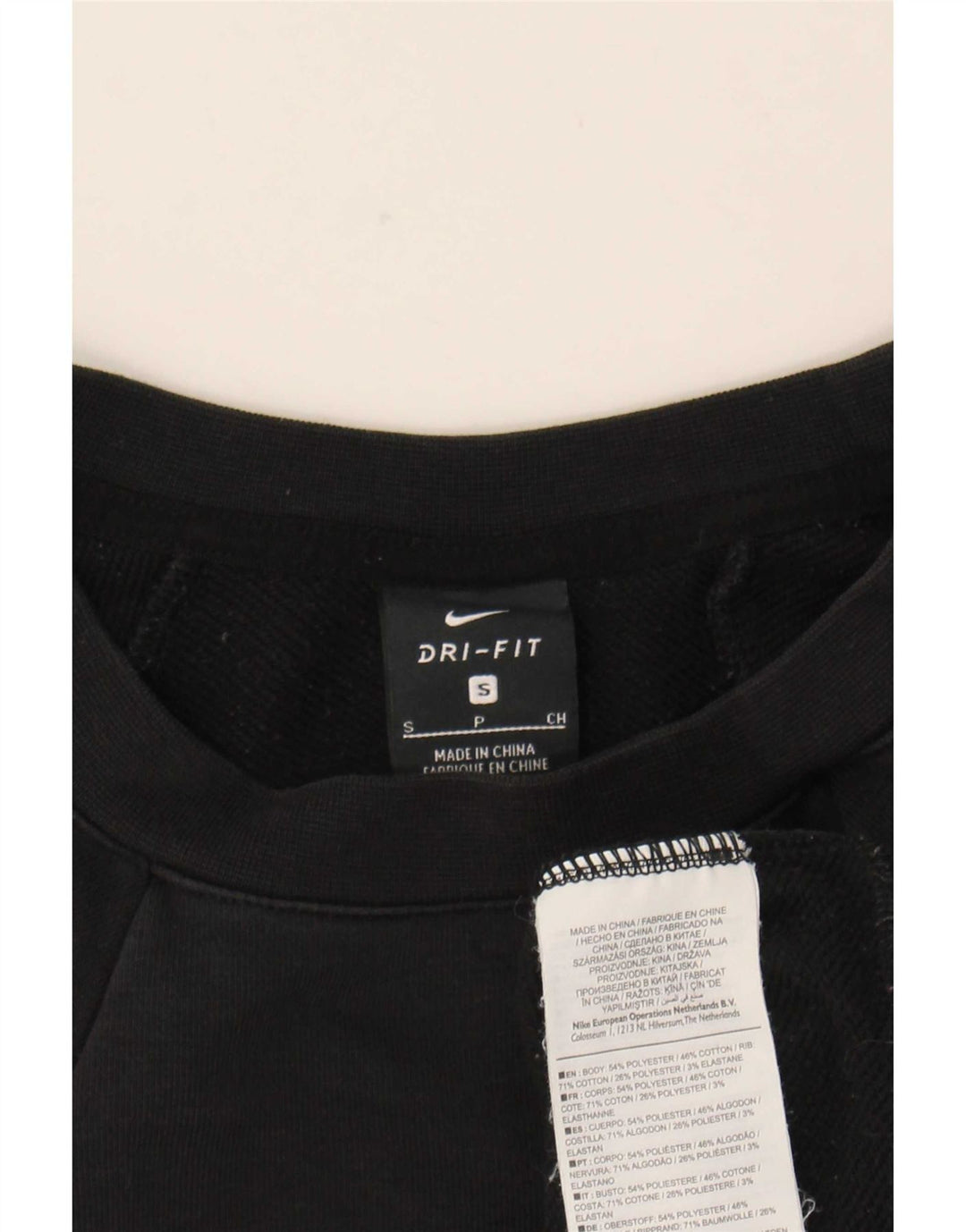 Nike Damen-Sweatshirt mit Dri-Fit-Grafik, übergroß, Gr. 10, Schwarz