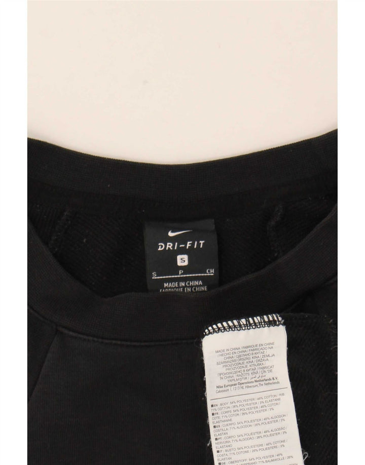 Nike Damen-Sweatshirt mit Dri-Fit-Grafik, übergroß, Gr. 10, Schwarz