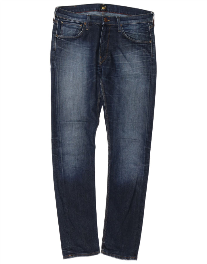 LEE Herren Luke Slim Jeans W32 L32 Blaue Baumwolle