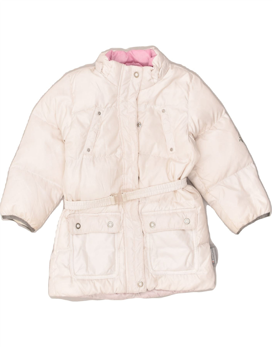 CHAMPION Baby Girls Padded Coat 12-18 Months White Polyester | Vintage Champion | Thrift | Second-Hand Champion | Used Clothing | Messina Hembry 