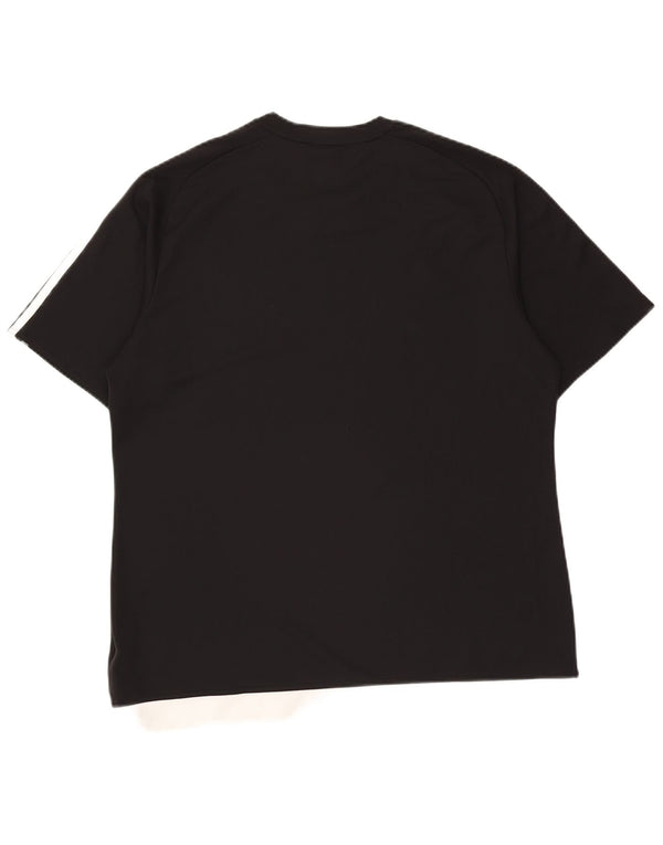 Adidas Herren Climalite T-Shirt Top XL Schwarz Polyester