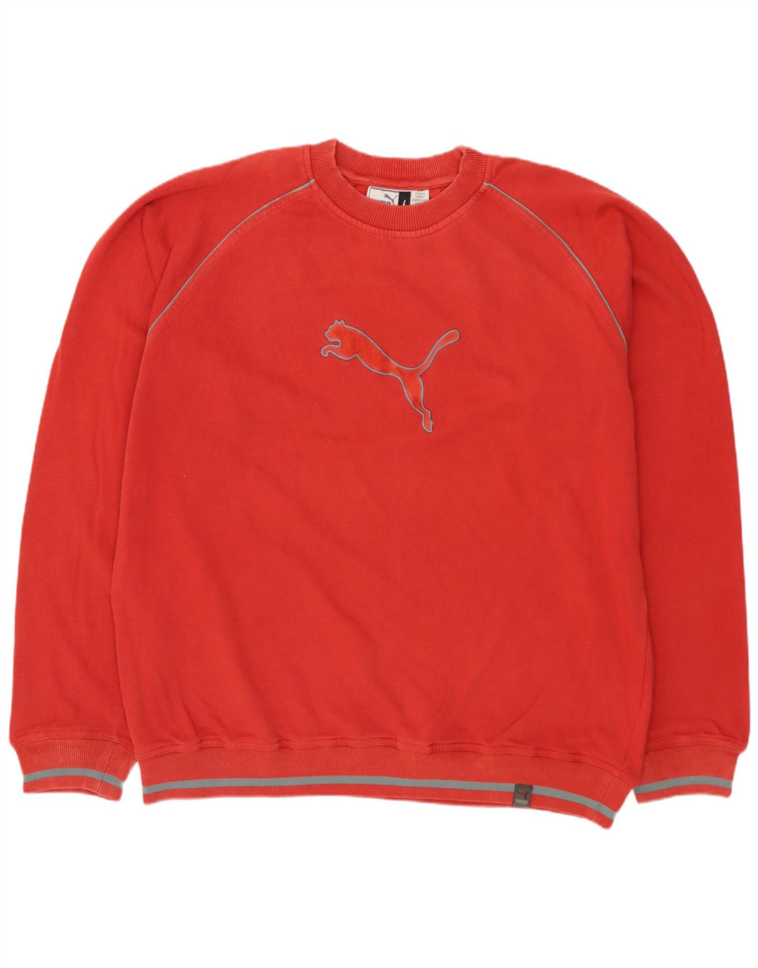 PUMA Herren Grafik-Sweatshirt-Pullover, Größe L, Rot