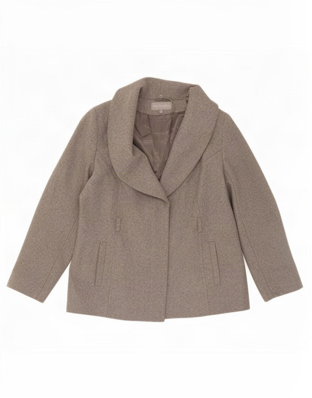 Marks & Spencer Damen Portfolio Bomberjacke UK 18 XL Graue Schurwolle