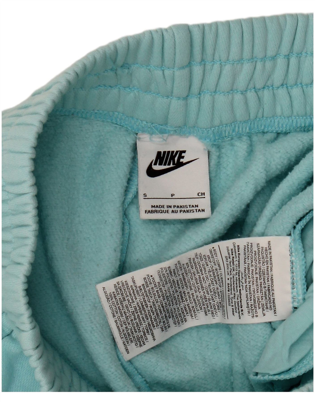 NIKE Damen-Trainingshose, Jogginghose, UK 10, Größe S, Türkis, Baumwolle