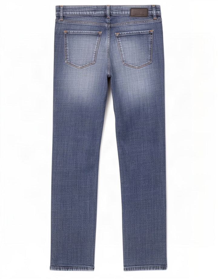 Gap Damen Straight Jeans W28 L30 Marineblaue Baumwolle